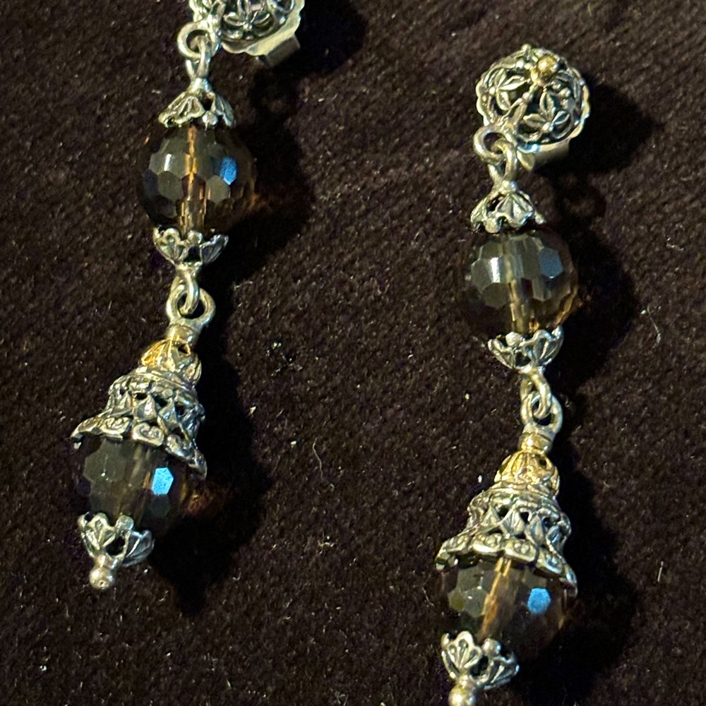 Konstantino Mixed Metal & Stone Drop Earrings